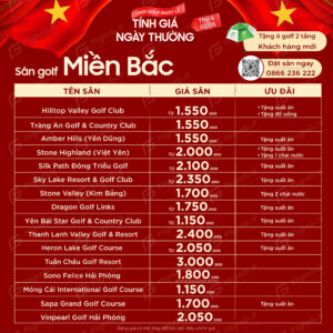 golf lễ giá thường 