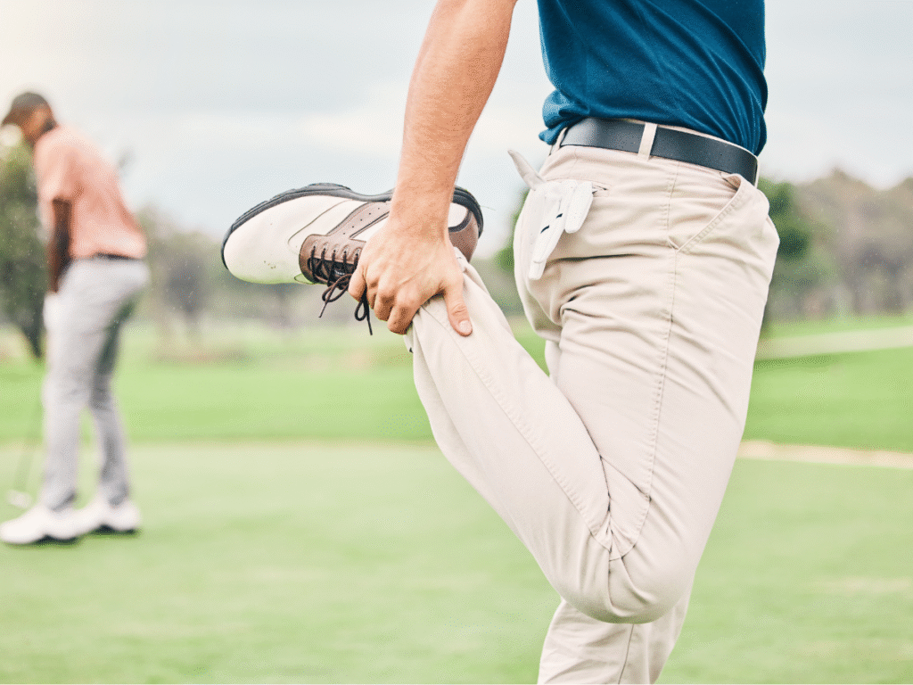 lên sân golf ngày lạnh