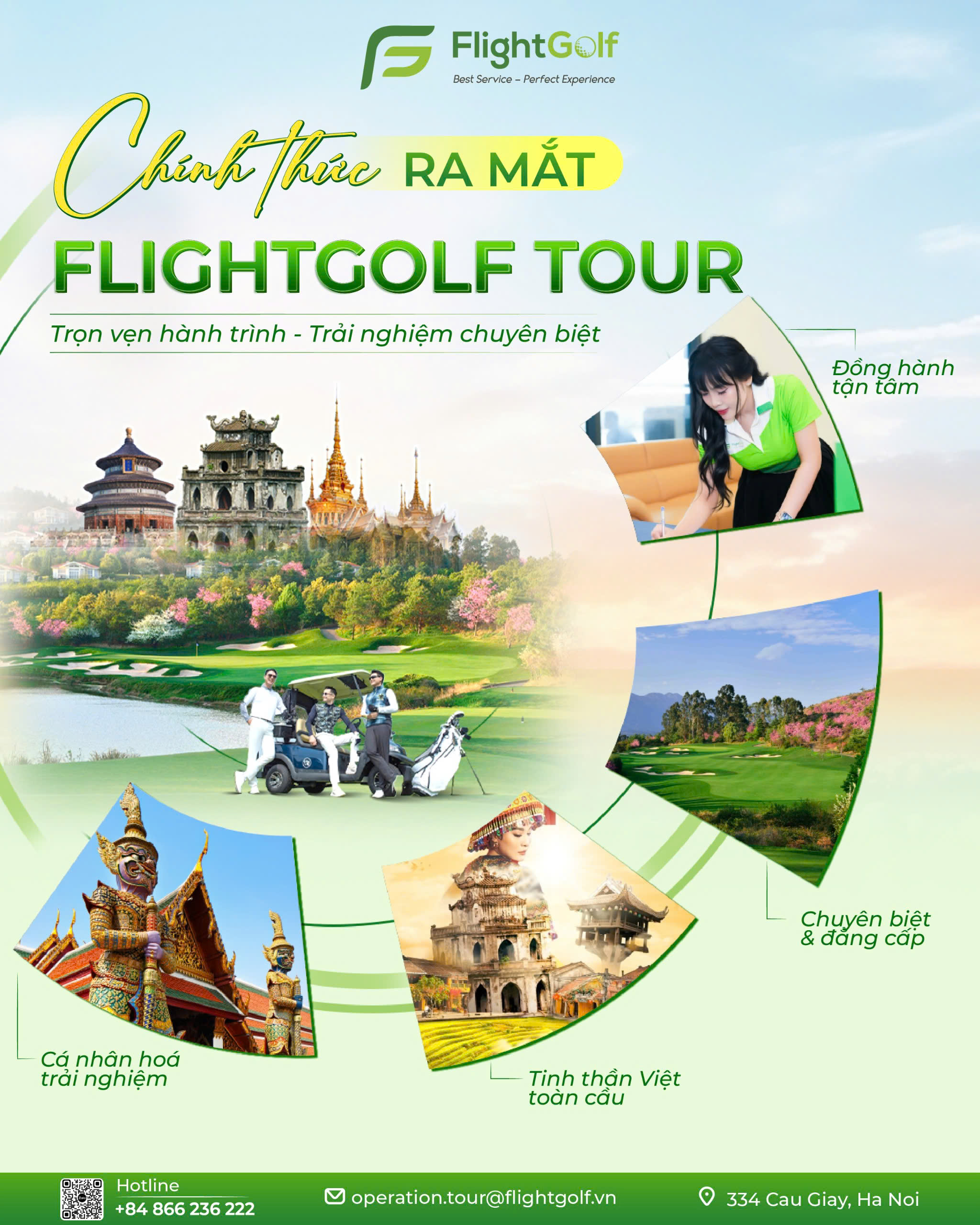 Trải nghiệm hành trình golf tour