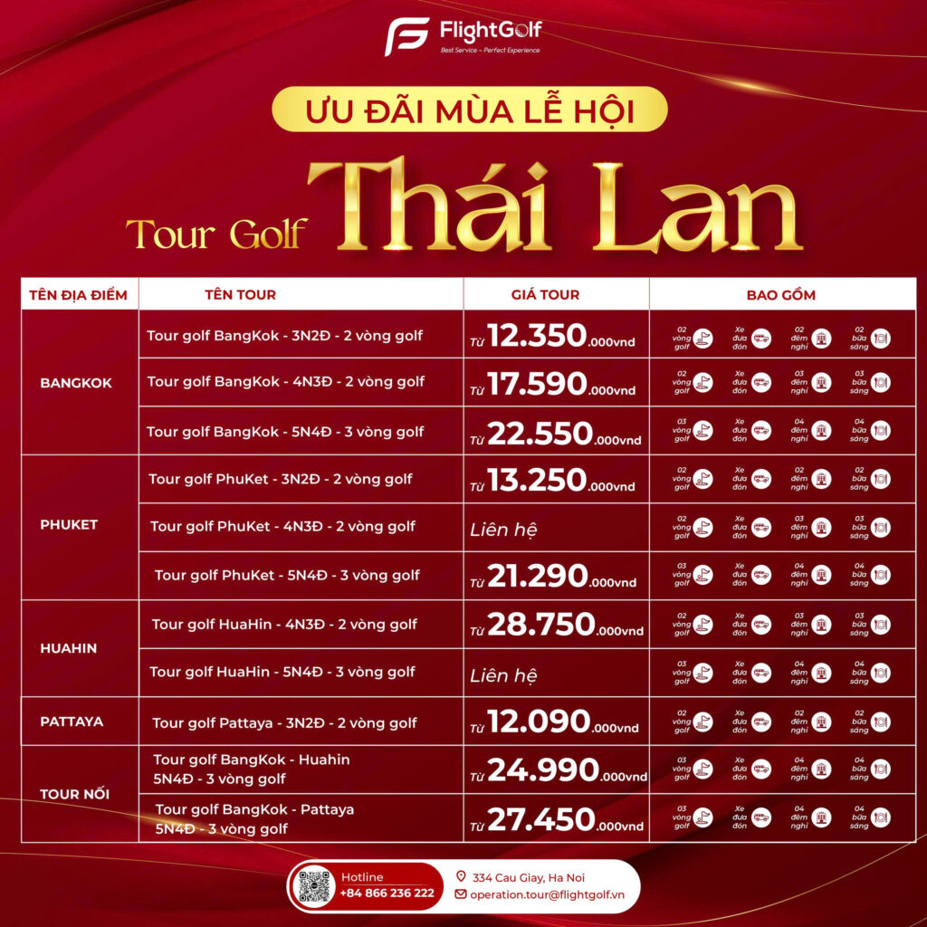 Dịch vụ FlightGolf Tour