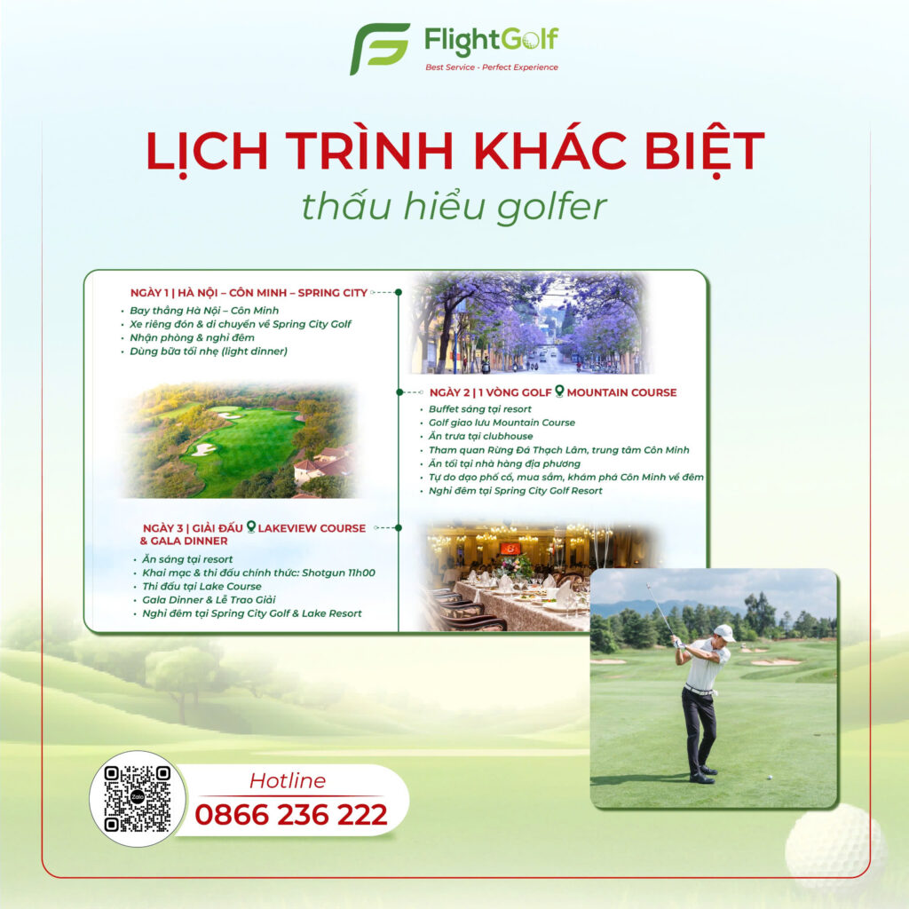 giải đấu Golf kết hợp du lịch
